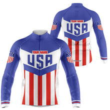 Load image into Gallery viewer, American cycling jersey mens womens USA biking tops for road MTB BMX dirt UPF50+ bicycle clothes| SLC217