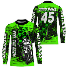Load image into Gallery viewer, Feel The Berm Custom Motocross Jersey UPF30+ Kid Adult Dirt Bike Off-road Racing Long Sleeves NMS1234
