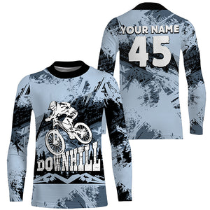 Downhill mountain bike jersey adult kid MTB shirt UPF30+ men cycling jersey girl boy riding shirt| SLC280