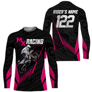 Custom Motocross Jersey MX Racing UPF30+ Dirt Bike Number and Name Adult&Kid Off-Road Motorcycle| NMS1319