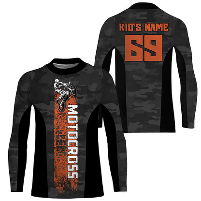 Camouflage Motocross Jersey Personalized Dirt Bike UPF30+ MX Racing Shirt Off-Road Motorcycle NMS1245