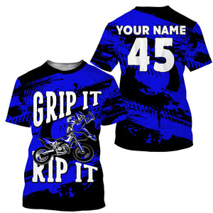 Grip It Rip It dirt bike jersey custom Motocross kid men women UPF30+ motorcycle shirt off-road PDT311