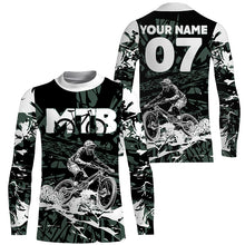 Load image into Gallery viewer, Personalized adult kid MTB jersey UPF30+ Mountain biking gear youth downhill cycling bike clothes| SLC228