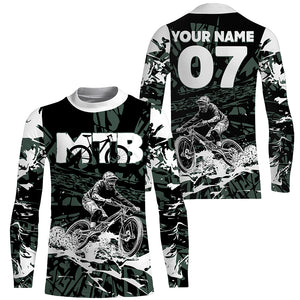 Personalized adult kid MTB jersey UPF30+ Mountain biking gear youth downhill cycling bike clothes| SLC228