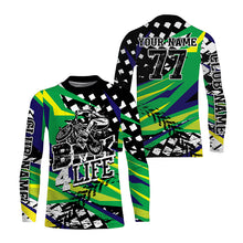 Load image into Gallery viewer, BMX 4 life riding jersey kids youth BMX shirt UPF30+ cycling jersey mens riding jersey boys girls| SLC267