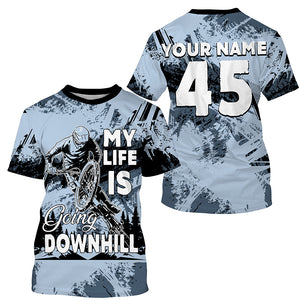 Downhill MTB jersey kids mountain bike shirt UPF30+ mens cycling jersey boys girls riding shirt| SLC279