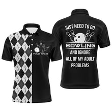Load image into Gallery viewer, Personalized Men Polo Bowling Shirt, Just Need to Go Bowling Men Bowlers Jersey NBP70