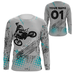 Personalized Motocross Jersey UPF30+ Freestyle FMX Dirt Bike Riders Off-road Motorcycle Racing NMS1323