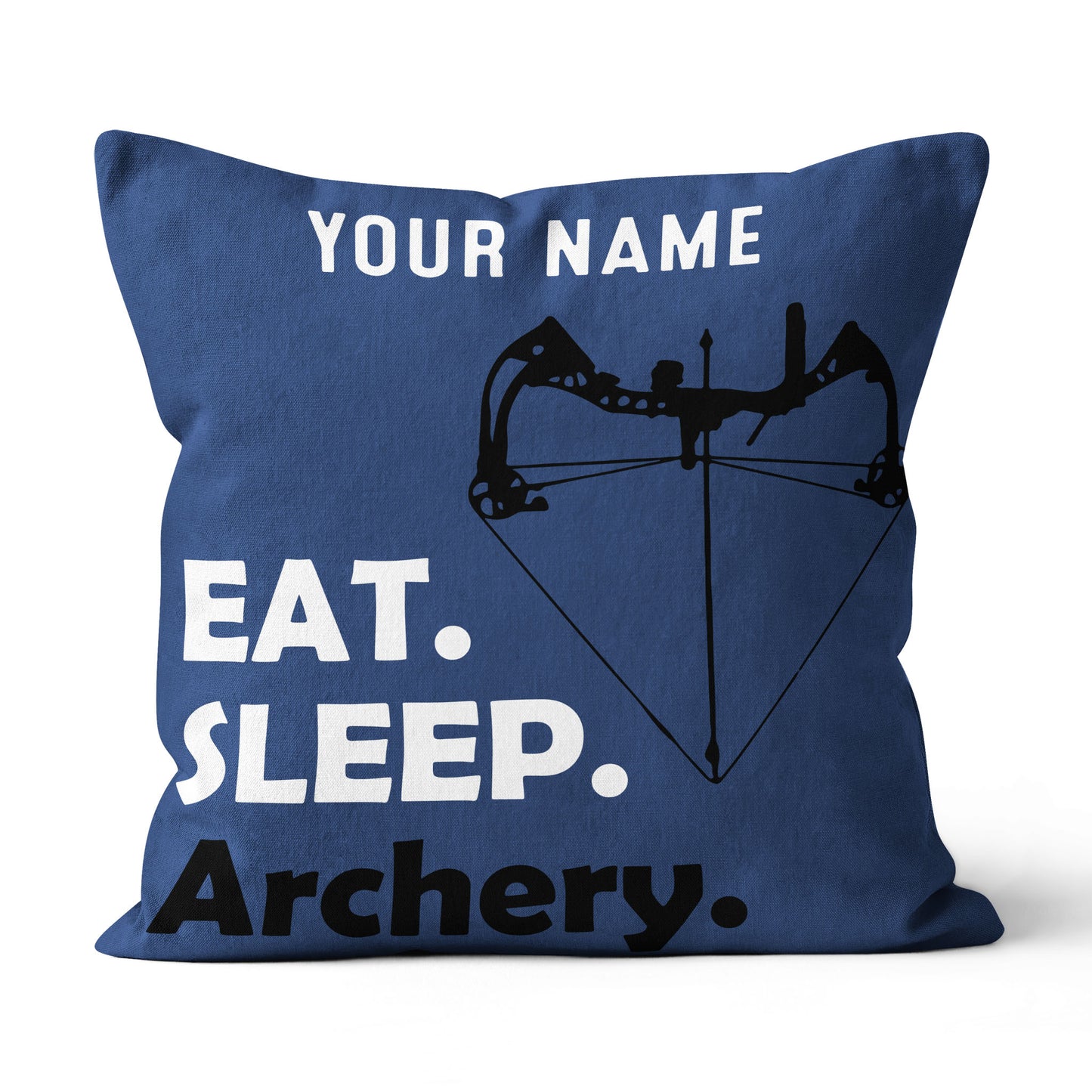 Funny Eat Sleep Archery Custom Navy Blue Pillow, Best Decorative Pillows TDM0753