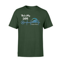 Load image into Gallery viewer, Swimming that&#39;s my son shirt and hoodie