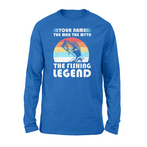 Custom name the man the myth the legend 1970s vintage retro personalized gift - Standard Long Sleeve
