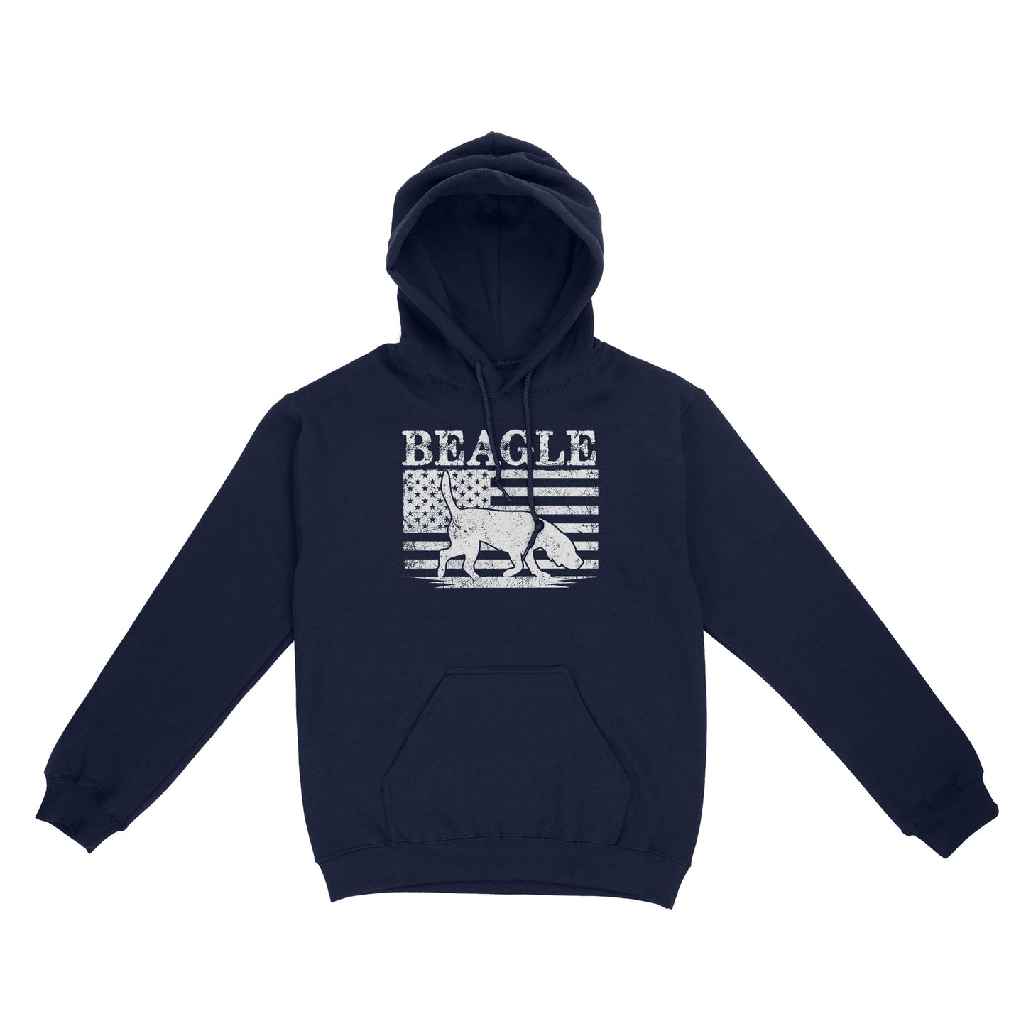 Beagle Dog American Flag Shirt, Mens Beagle Gift, Dog Lover, Hunting Dog Standard Hoodie FSD2345D01