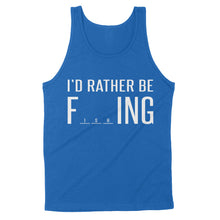 Load image into Gallery viewer, I&#39;d Rather Be Fishing funny fishing slogan quote shirt for men and women