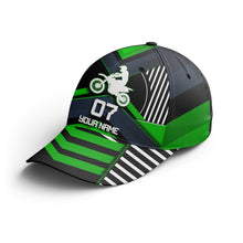Load image into Gallery viewer, Personalized Dirt Bike Cap - Motocross Biker BWB Hat, 2 Stroke Bike Off-road Riders, Motorcycle Lovers| NMS381