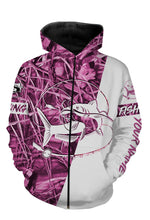Load image into Gallery viewer, Catfish Personalized fishing tattoo pink camo full printing Long sleeve, Hoodie, Zip up hoodie, T-shirt  - FSA19