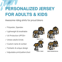 Load image into Gallery viewer, Personalized MTB jersey UPF30+ Mountain bike gear Downhill trails cycling top Adult kid MTB shirt | SLC100