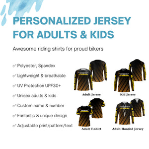 Life behind bars Mountain bike jersey Custom UPF30+ adult kid MTB jersey Yellow cycling shirt| SLC39