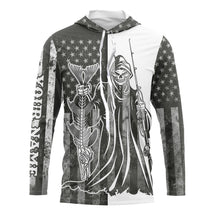 Load image into Gallery viewer, American Flag Fish reaper Custom UV Long Sleeve Fishing Shirts Fish Reaper performance fishing shirts -TMTS019