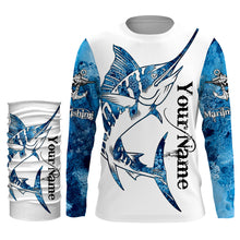 Load image into Gallery viewer, Marlin Fishing Fish reaper Custom Long Sleeve performance Fishing Shirts, Marlin Fishing jerseys| TTN10