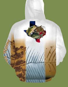 Texas Crappie Bass Catfish Customized All over printed Long sleeves, Hoodie, Zip up hoodie - FSA14