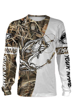 Load image into Gallery viewer, Customized fishing tattoo camo all-over print long sleeve, T-shirt, Hoodie, Zip-up hoodie - FSA9