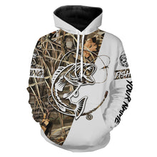 Load image into Gallery viewer, Personalized largemouth bass fishing tattoo full printing shirt, long sleeve, hoodie