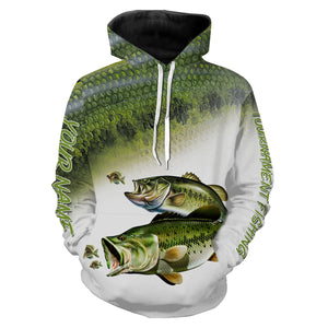 Bass tournament fishing customize name all over print shirts personalized gift FSA39