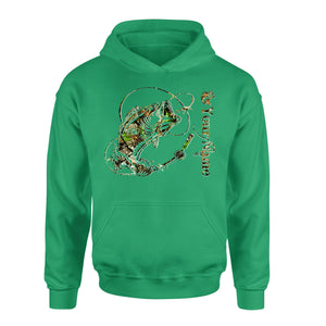 Bass fishing camo personalized bass fishing tattoo shirt perfect gift  - Standard Hoodie - TTN