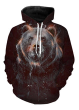 Load image into Gallery viewer, Bear art 3D full printing shirt and hoodie