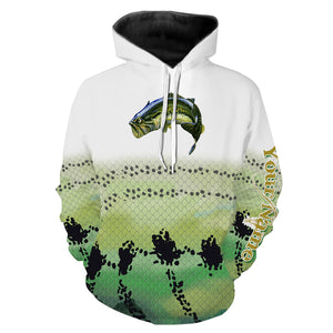 Bass fishing customize name all over print long sleeves fishing shirts, hoodie, zip up, shorts personalized gift TATS68