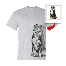 Load image into Gallery viewer, Custom dog's photo with beautiful effect personalized dog shirts for humans TATS207