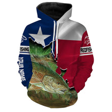 Load image into Gallery viewer, Redfish Texas Custom name 3D All over print shirts - personalized gift TATS149