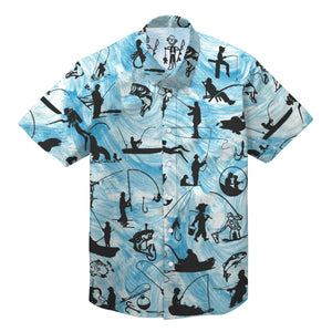 Fisherman Hawaiian 3D All over printed shirts TAHT15