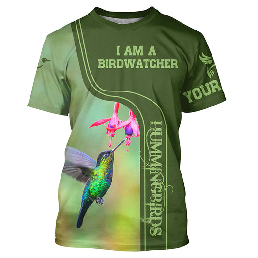 Personalized hummingbirds shirt custom name gift for birdwatcher A7