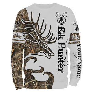 Elk Hunter Custome Name All Over Printed Shirts For Adult And Kid Personalize Gift TATS86