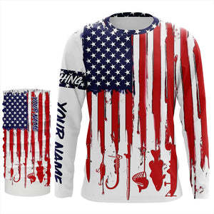 American Flag UV Protection Fishing Shirt Fishing Jersey For Fisherman A12
