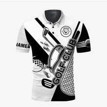 Load image into Gallery viewer, Golf club custom name and logo all over print Polo shirt personalized gift