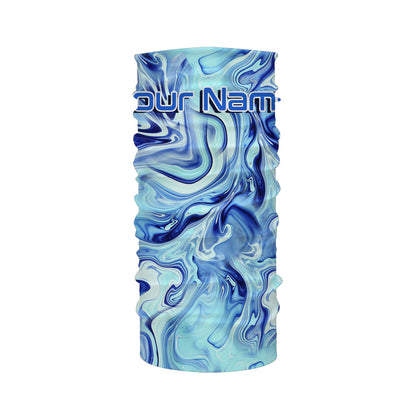 Custom Saltwater Long sleeve Fishing Shirts UV Protection, Sea wave camo Fishing Shirts - IPHW1560