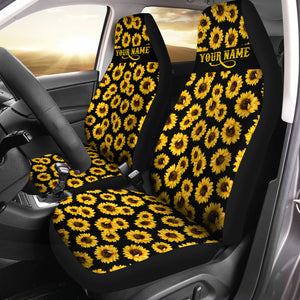Personalized Sunflower 3D Seat Covers, Custom Car Accessories Car Seat Protector - IPHW952