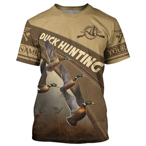 Duck Hunting Custom All Over Printed Shirts Waterfowl Hunter Shirts Duck Hunter Clothing Men And Women IPHW5428