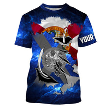 Load image into Gallery viewer, FL Fishing Fish Hook Florida Flag UV protection Custom long sleeves Patriotic fishing apparel gifts - NQS3659