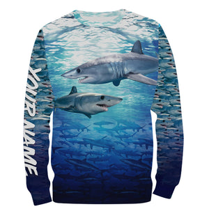 Mako Shark Fishing Custom name All over print shirts - personalized fishing gift for men, women and kid - IPH1537