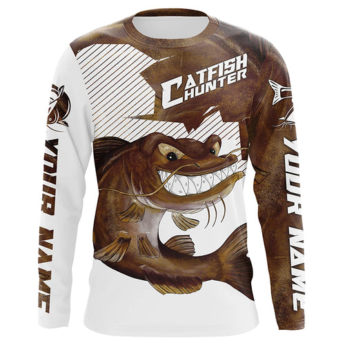 Catfish Hunter Custom Catfish Fishing Shirts, Personalized Catfish Fishing Apparel For Men, Women IPHW4254