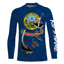 Load image into Gallery viewer, Idaho Flag 3D Fish Hook UV Protection Custom Long Sleeve performance Fishing Shirts IPHW488