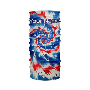 American Flag Tie Dye Custom Long Sleeve Performance Fishing Shirts, Patriotic Fishing Jerseys IPHW4726