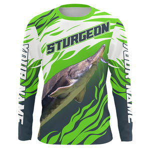 Custom Sturgeon Long Sleeve Performance Fishing Shirts, Sturgeon Master Tournament Fishing Shirt IPHW3926