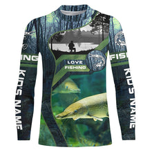 Load image into Gallery viewer, Alligator Gar Custom Long Sleeve Uv Fishing Shirts, Gar Hunter Fishing Gifts IPHW3938