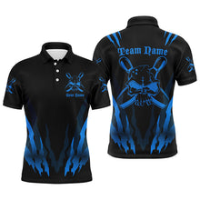 Load image into Gallery viewer, Custom Bowling Shirts For Men And Women, Skull Bowling Team Shirts Bowling Pin | Blue IPHW4483