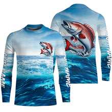 Load image into Gallery viewer, Redfish Puppy Drum Fishing Custom Performance Long Sleeve Uv Protection Shirts, Saltwater Fishing IPHW6115