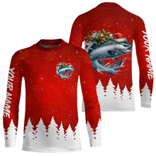 Load image into Gallery viewer, Chinook Salmon Fishing Custom Christmas Fishing Shirts, Xmas Fishing Gifts For Men, Women And Kids IPHW5574